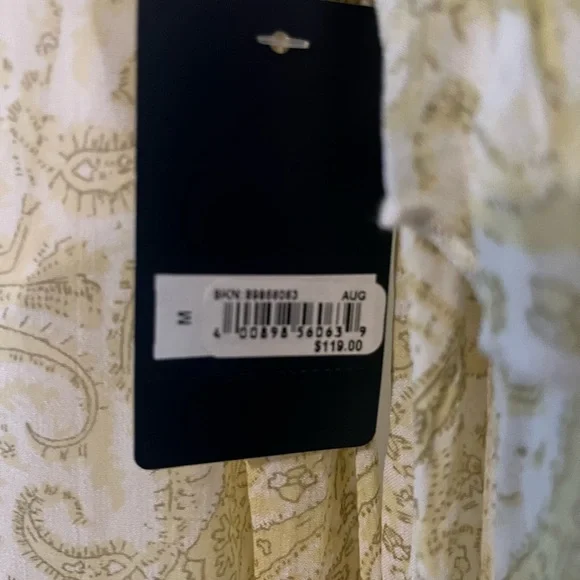 Lucky Brand Womens ruffle blouse with paisley print - M - Picture 4 of 9